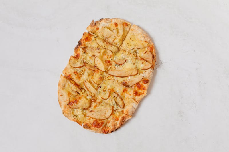 Four cheese white pizza from Anthony's coal fired Plantation FL