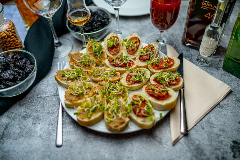 Bruschetta catering appetizer